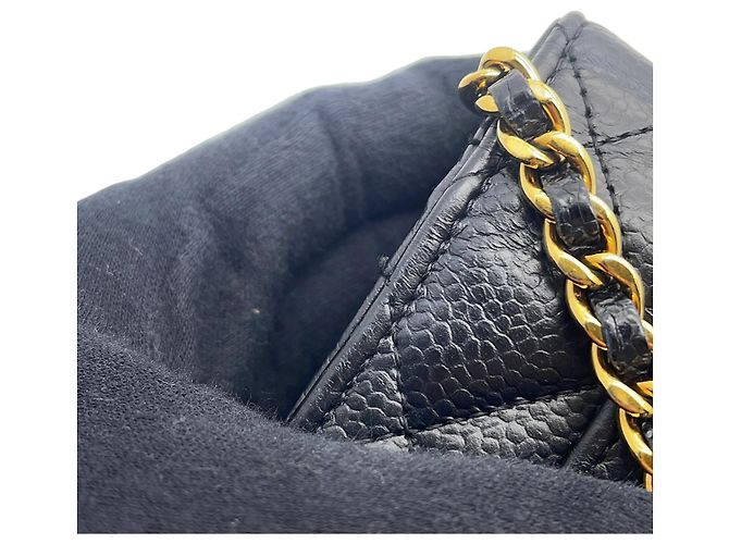 Portafoglio a tracolla con catena nera Chanel Nero - vista 13