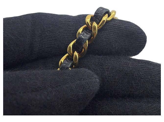 Portafoglio a tracolla con catena nera Chanel Nero - vista 14