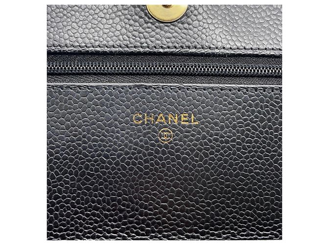 Portafoglio a tracolla con catena nera Chanel Nero - vista 15