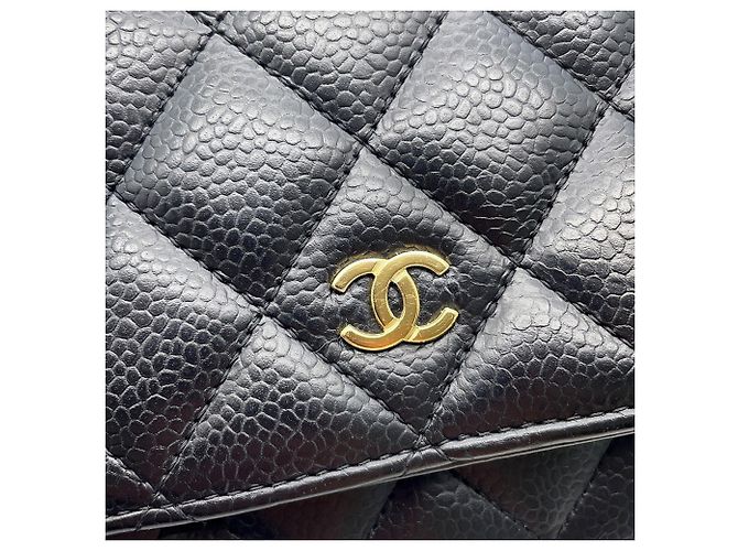 Portafoglio a tracolla con catena nera Chanel Nero - vista 9