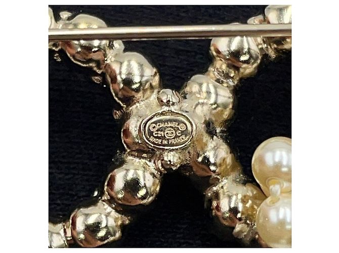 Chanel Brosche mit Coco-Logo Golden - Ansicht 11