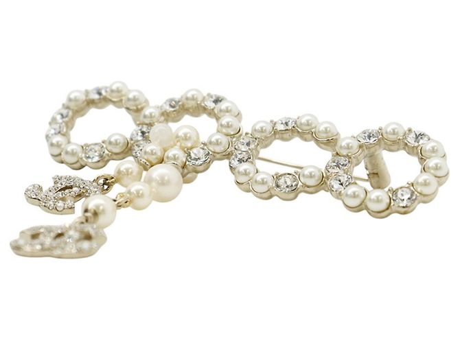 Chanel Brosche mit Coco-Logo Golden - Ansicht 2