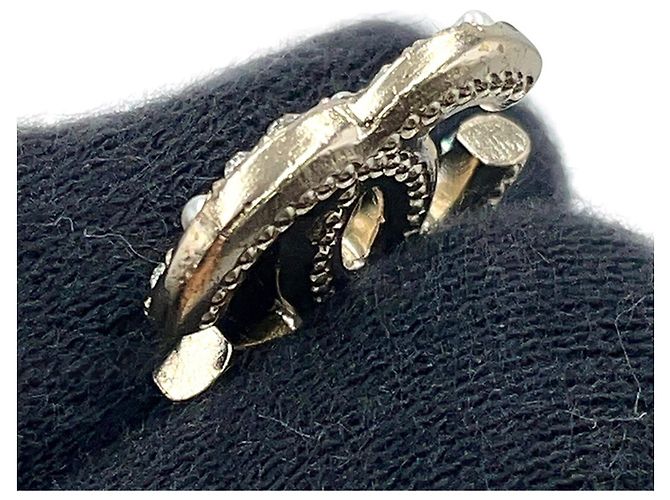 Chanel Brosche mit Coco-Logo Golden - Ansicht 8