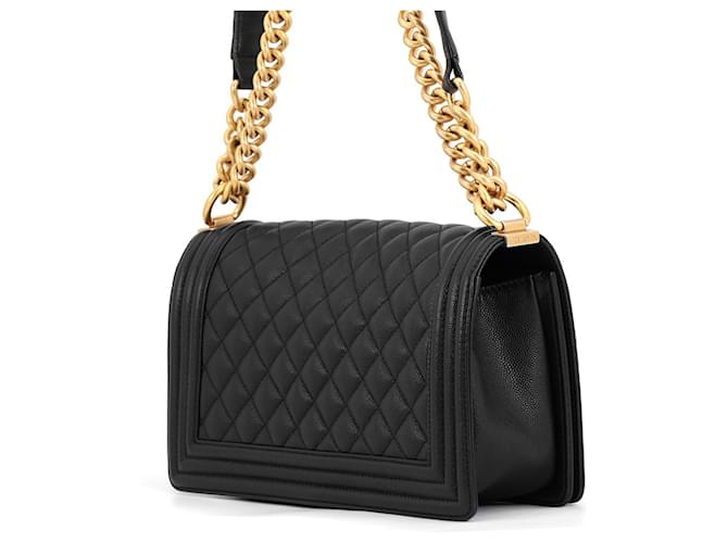 Borsa a Spalla Chanel Black Chain Nero - vista 2