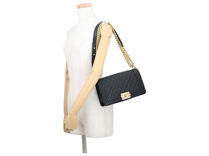 Borsa a Spalla Chanel Black Chain Nero - vista 4