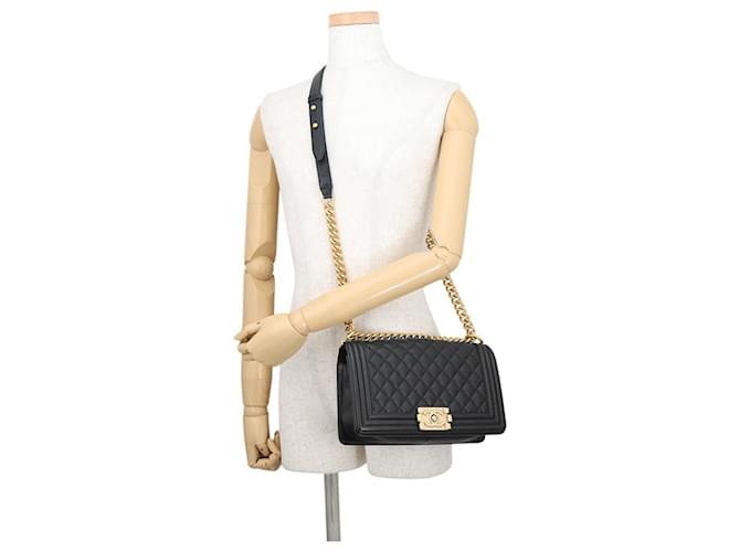 Borsa a Spalla Chanel Black Chain Nero - vista 5