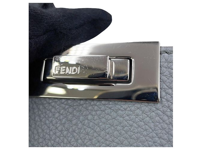 Fendi Peekaboo I.U Medium Lederhandtasche Braun - Ansicht 15