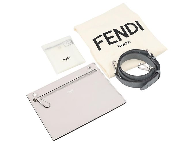Fendi Peekaboo I.U Medium Lederhandtasche Braun - Ansicht 19