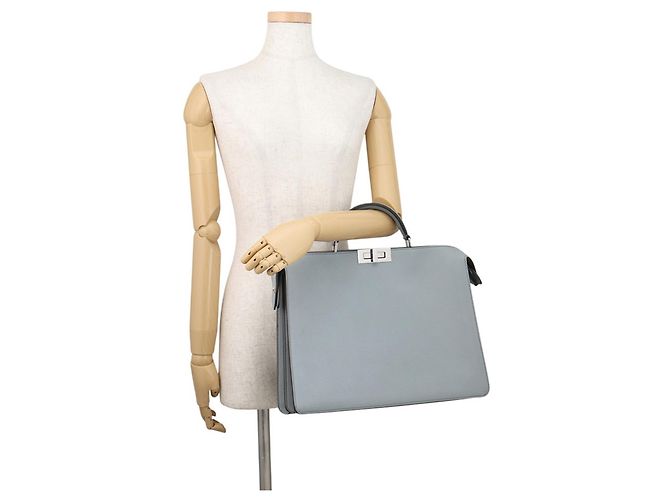 Fendi Peekaboo I.U Medium Lederhandtasche Braun - Ansicht 4