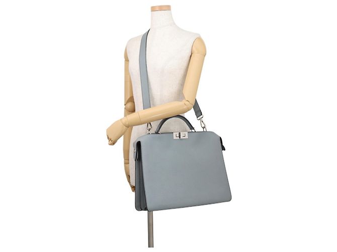 Fendi Peekaboo I.U Medium Lederhandtasche Braun - Ansicht 5