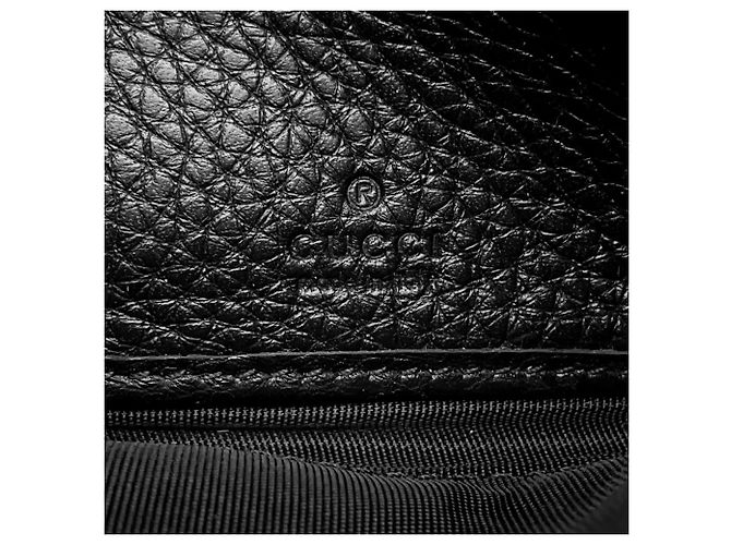 Gucci GG Emblem Continental Ledergeldbörse Schwarz - Ansicht 13