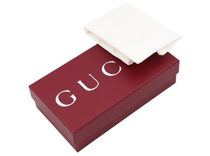 Gucci GG Emblem Continental Ledergeldbörse Schwarz - Ansicht 14
