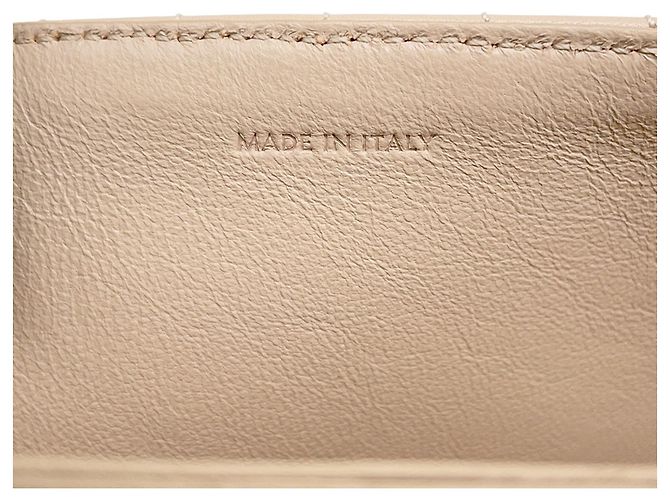 Céline Borsa a Spalla Celine Chain Shoulder Bag C Medium Trapuntata Beige - vista 16