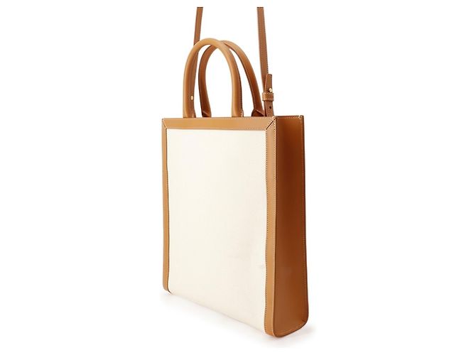 Céline Celine Vertical Cabas Small Vertikaler Tote Bag Braun Beige - Ansicht 2