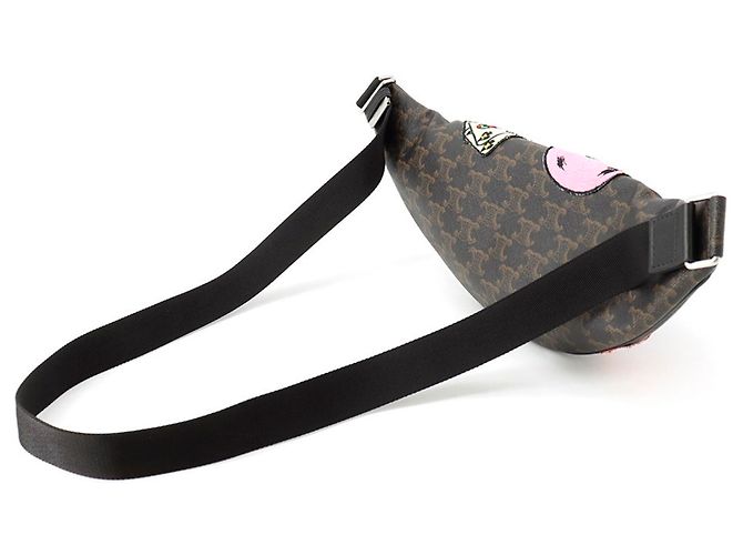 Céline Borsa a tracolla Celine The Dancing Kid in pelle Marrone Nero Multicolore - vista 2