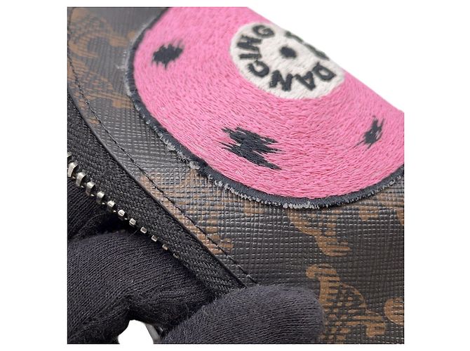 Céline Borsa a tracolla Celine The Dancing Kid in pelle Marrone Nero Multicolore - vista 8