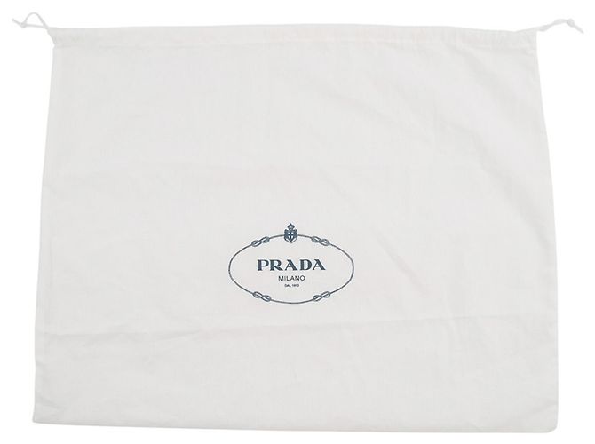 Piccola borsa Prada in nylon grigio e pelle Saffiano Marrone - vista 14
