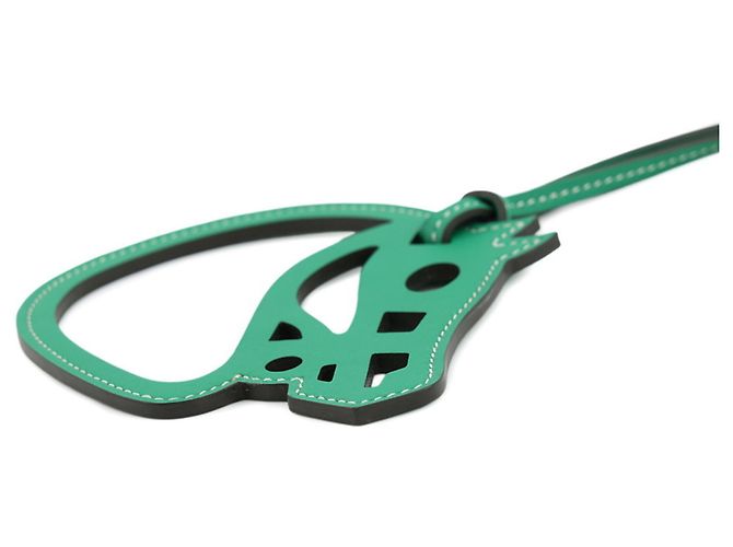 Hermès Pingente de bolsa Hermes Paddock Cheval Verde - vista 2