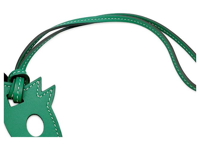 Hermès Pingente de bolsa Hermes Paddock Cheval Verde - vista 5