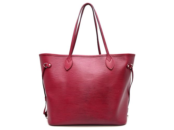 Sac cabas Louis Vuitton Neverfull MM Rouge - vue 2