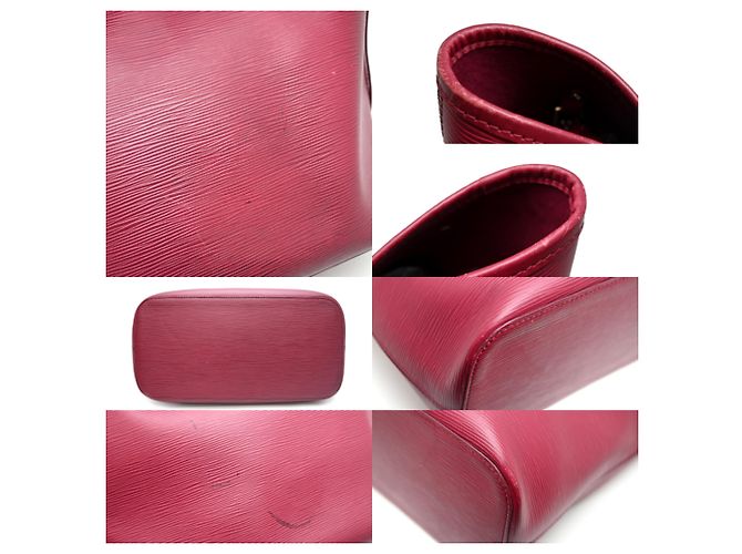 Sac cabas Louis Vuitton Neverfull MM Rouge - vue 7