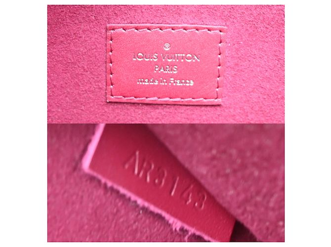Sac cabas Louis Vuitton Neverfull MM Rouge - vue 8