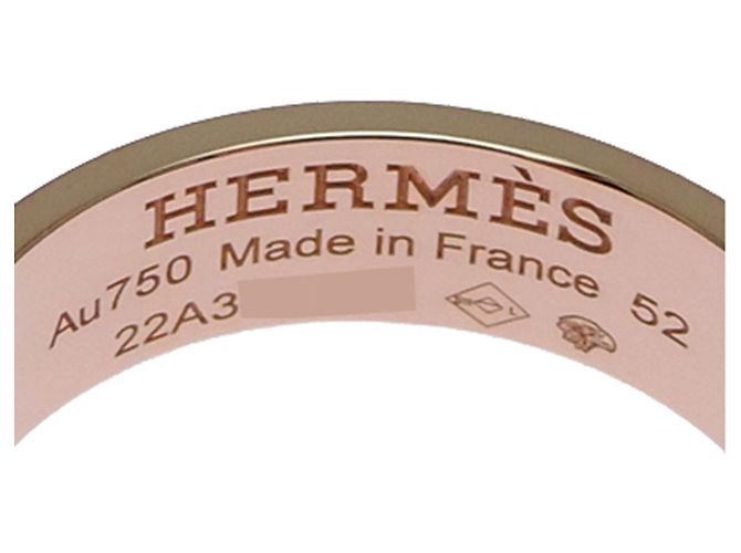 Hermès Anello Kelly Diamond Band in oro rosa 18K Hermes - vista 5