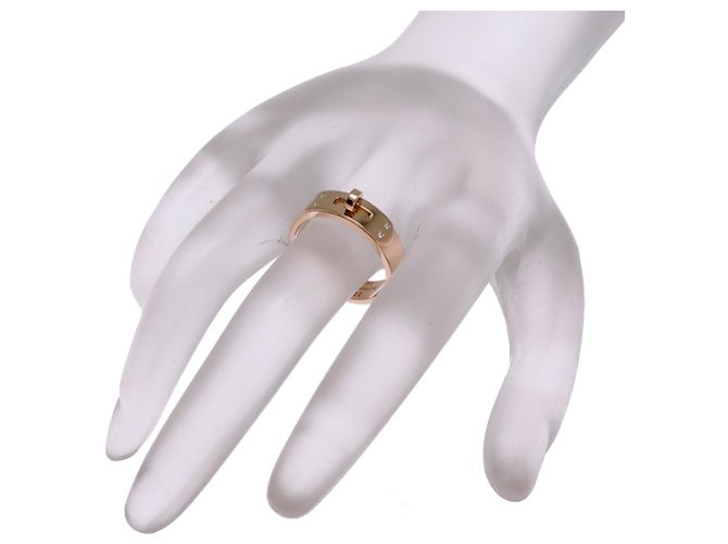 Hermès Anello Kelly Diamond Band in oro rosa 18K Hermes - vista 7