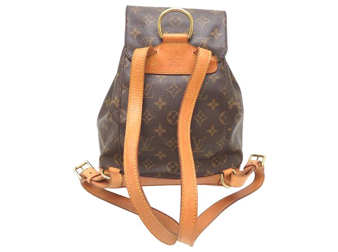 Zaino Louis Vuitton Montsouris MM Marrone - vista 2
