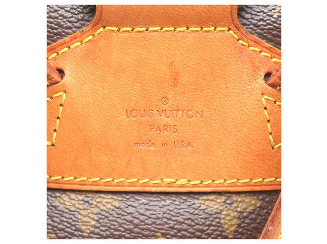 Zaino Louis Vuitton Montsouris MM Marrone - vista 7