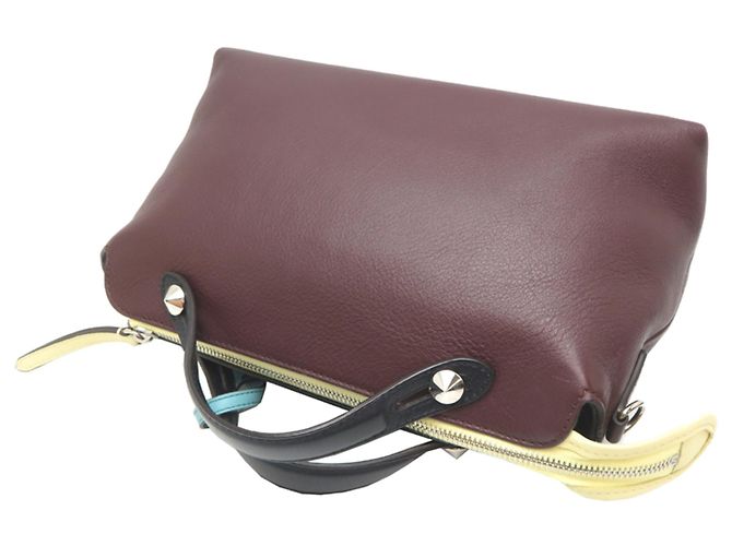 Borsa Fendi By The Way da donna Nero Bordò Giallo - vista 4