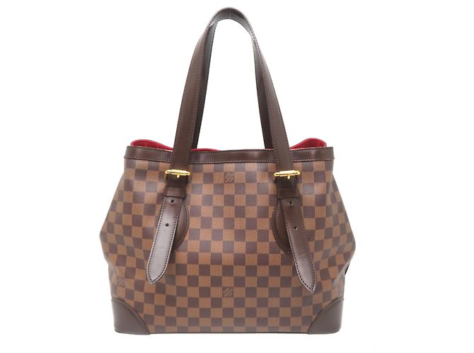 Borsa Tote Louis Vuitton Hampstead MM Marrone - vista 2