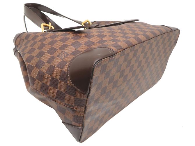 Borsa Tote Louis Vuitton Hampstead MM Marrone - vista 3