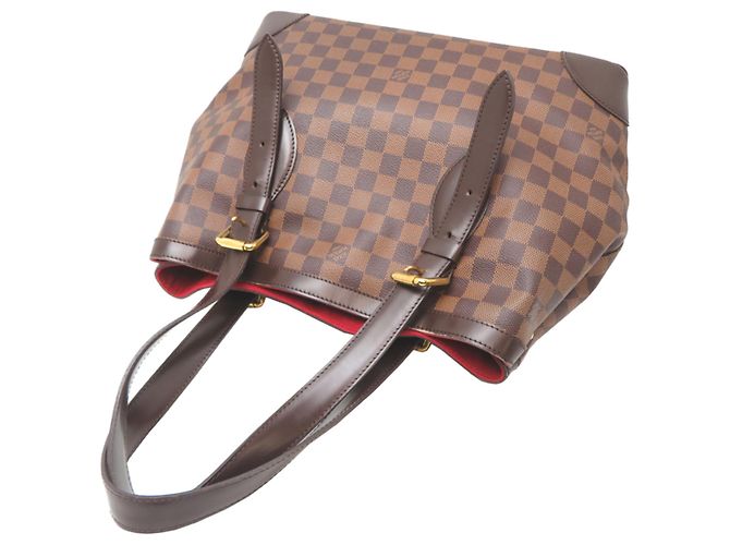 Borsa Tote Louis Vuitton Hampstead MM Marrone - vista 4