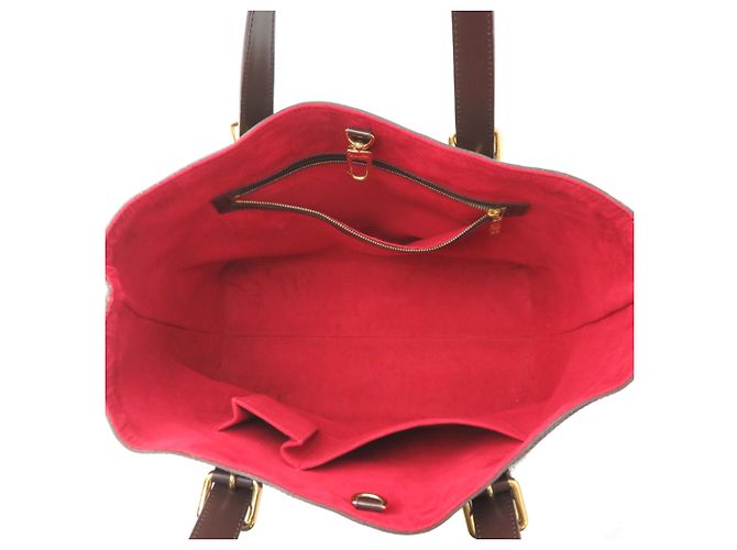 Borsa Tote Louis Vuitton Hampstead MM Marrone - vista 6