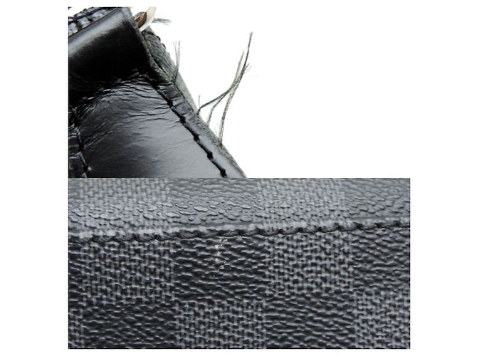 Borsa a tracolla Louis Vuitton Mick MM da uomo - Damier Graphite Black Nero - vista 8