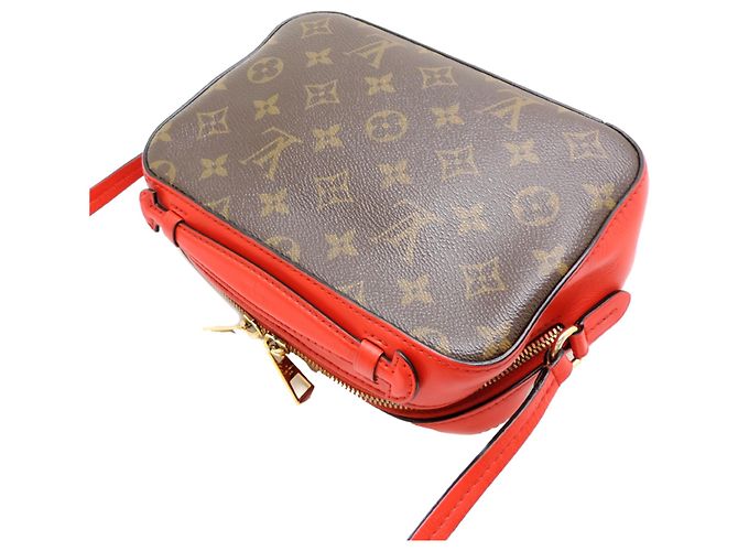 Bolsa de ombro feminino Louis Vuitton Saint-Onge Vermelho - vista 4