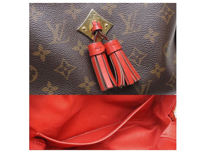 Bolsa de ombro feminino Louis Vuitton Saint-Onge Vermelho - vista 9