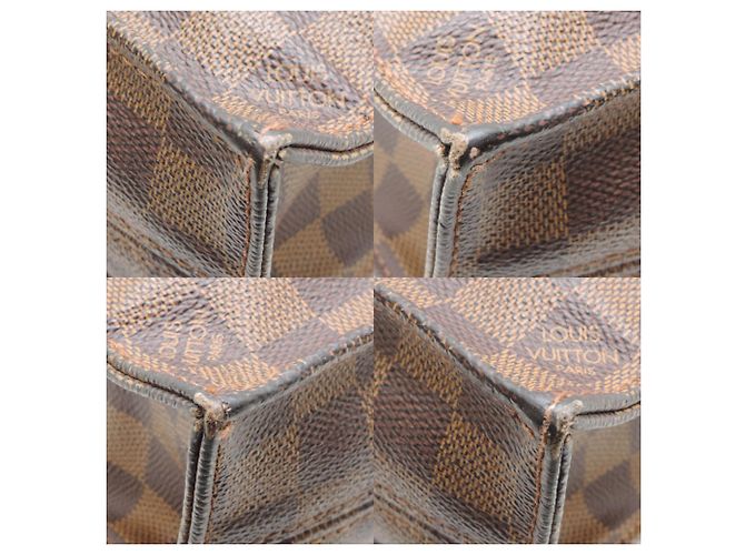 Louis Vuitton Sac Plat Handbag Marrone Damier ebene - vista 8