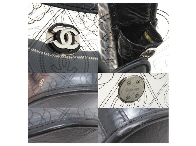 Borsa a tracolla a secchiello Chanel Camellia da donna Nero - vista 10