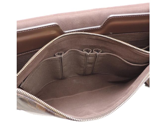 Borsa a Spalla Louis Vuitton Spencer Marrone Damier ebene - vista 7