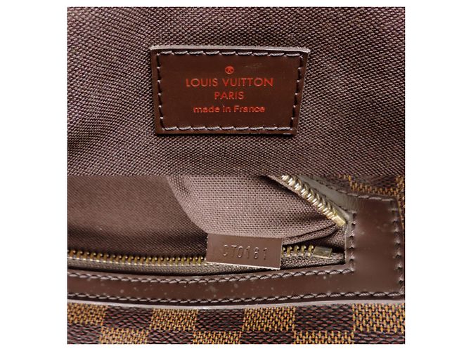 Borsa a Spalla Louis Vuitton Spencer Marrone Damier ebene - vista 8