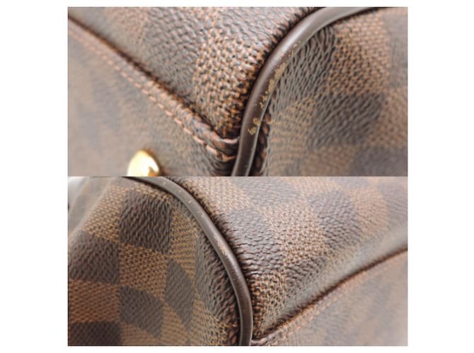 Borsa Louis Vuitton Trevi PM Marrone Damier ebene - vista 8