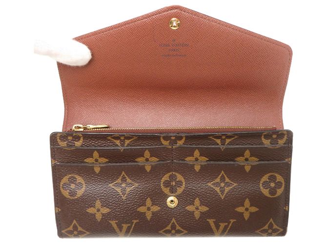 Louis Vuitton Portefeuille Sarah Damenlanger Geldbeutel Braun - Ansicht 5