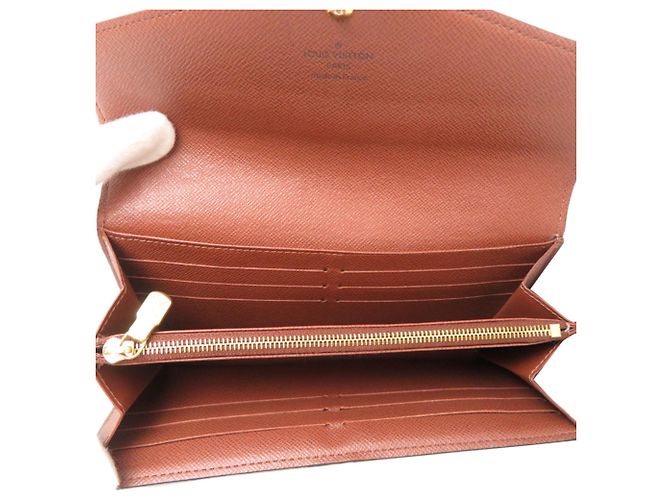 Louis Vuitton Portefeuille Sarah Damenlanger Geldbeutel Braun - Ansicht 6