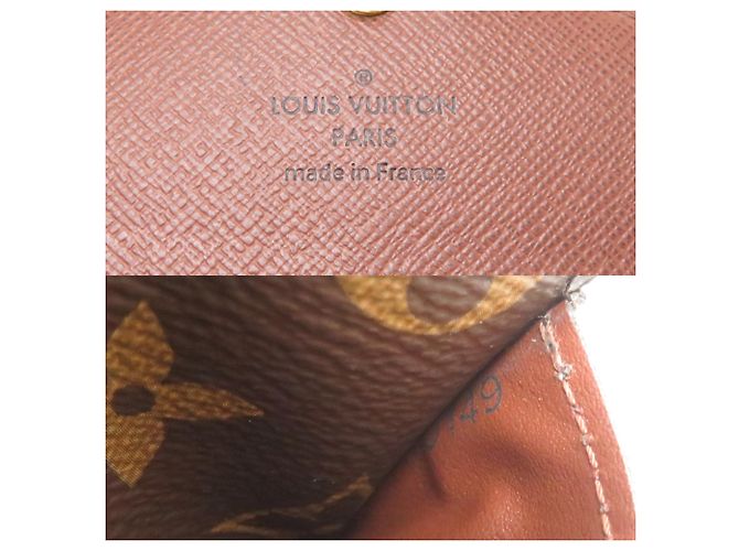 Louis Vuitton Portefeuille Sarah Damenlanger Geldbeutel Braun - Ansicht 8