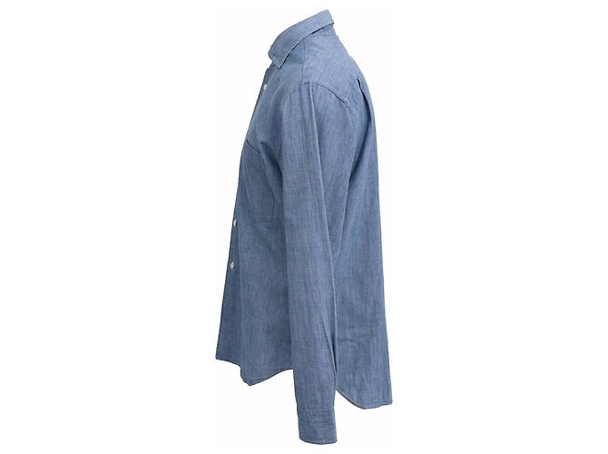 Comme Des Garcons Camicia in denim con bottoni Comme Des Garçons in cotone blu - vista 2