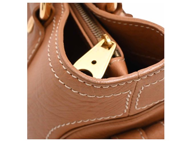 Céline Borsa Boogie Celine in pelle marrone - vista 18