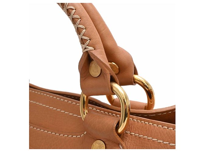 Céline Borsa Boogie Celine in pelle marrone - vista 20