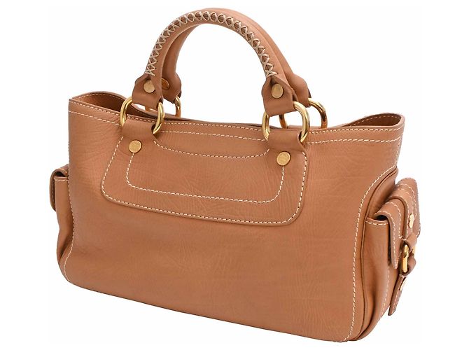 Céline Borsa Boogie Celine in pelle marrone - vista 3